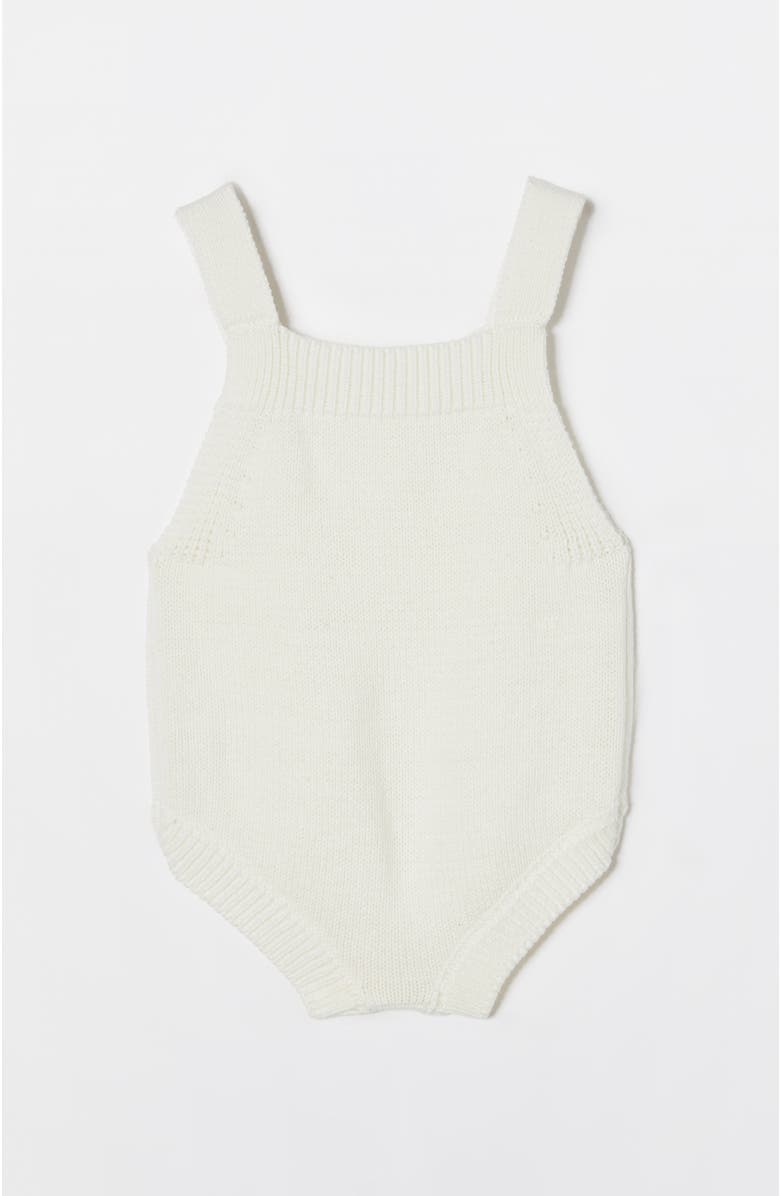 Cotton On Kids Organic Knit Bubbbysuit, Alternate, color, Milk