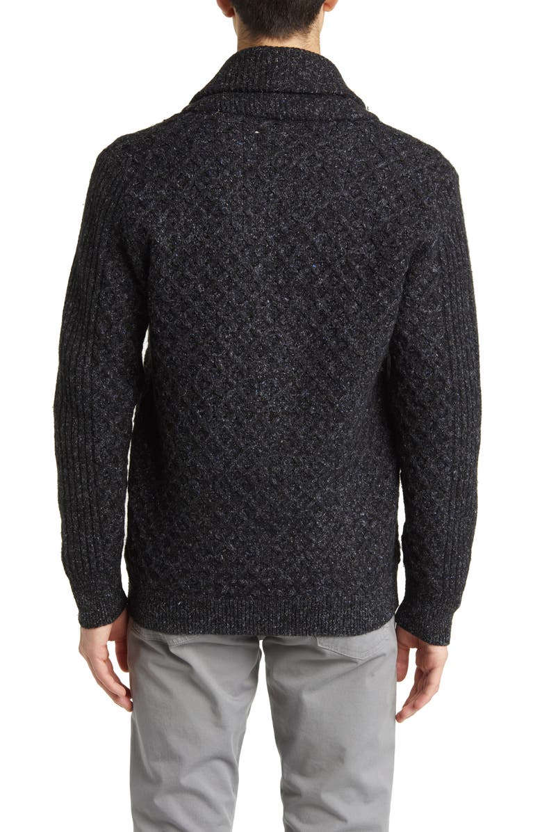 Billy Reid Honeycomb Wool Blend Cardigan, Alternate, color,