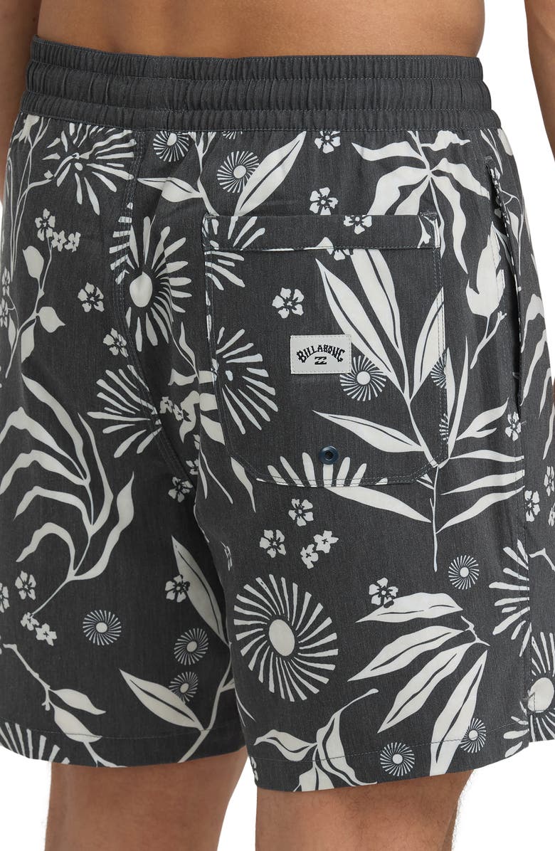 Billabong Cotton Blend Swim Shorts, Alternate, color, Dark Stone