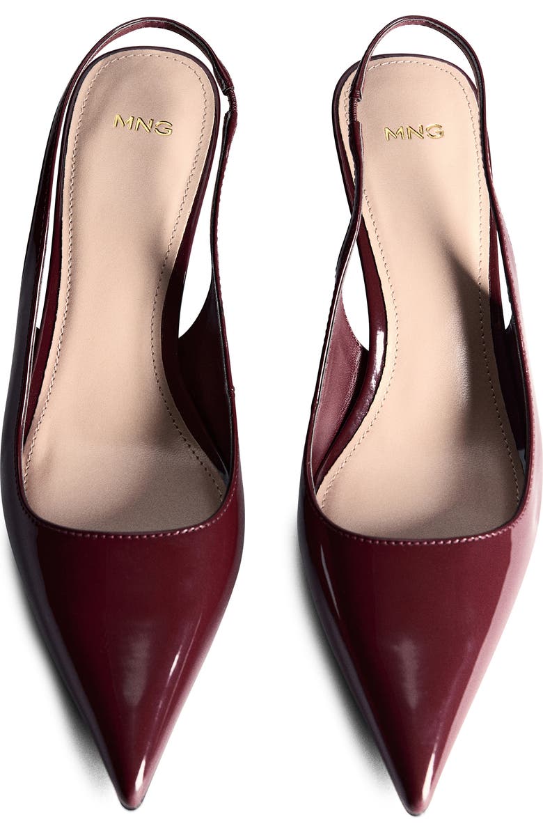 MANGO Pointed Toe Slingback Pump, Alternate, color,