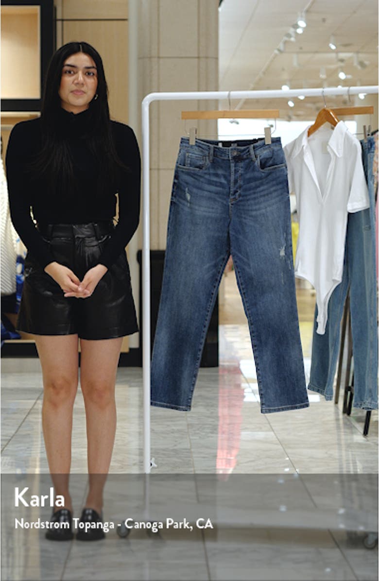 Kids' The Sadie Distressed High Waist Relaxed Fit Jeans, sales video thumbnail