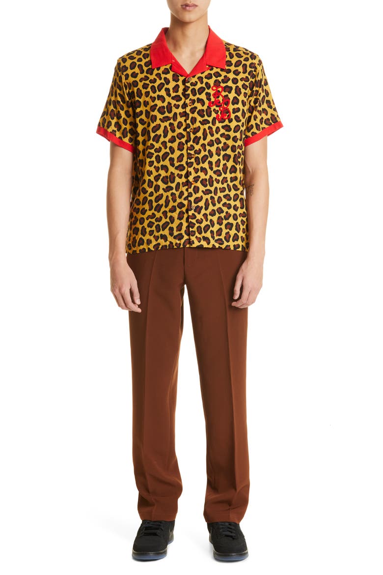 Tailored Fit Flat Front Golf Pants (Nordstrom Exclusive), Alternate, color, BROWN