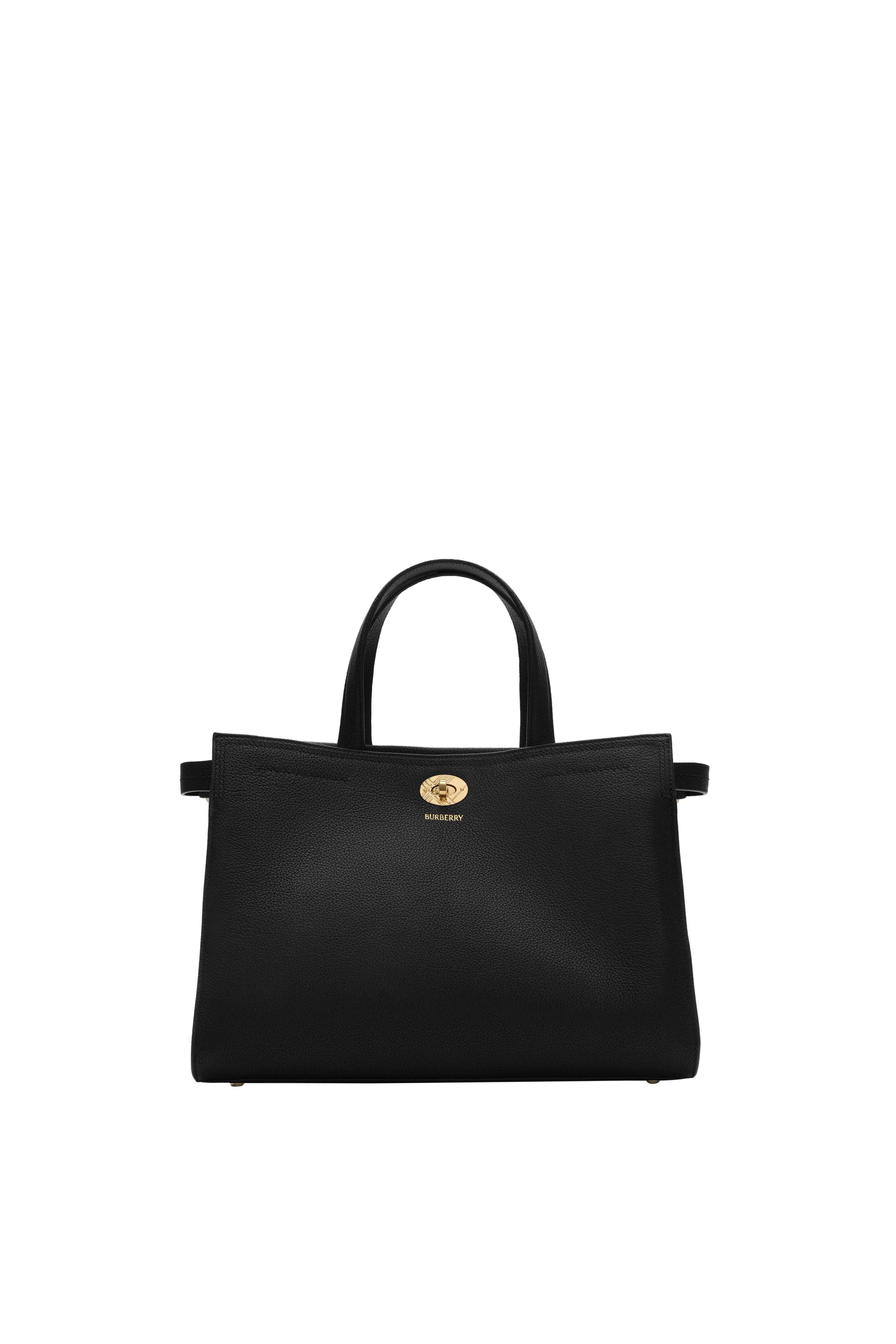 Burberry Small Cotswolds Check Tote, Alternate, color, Black