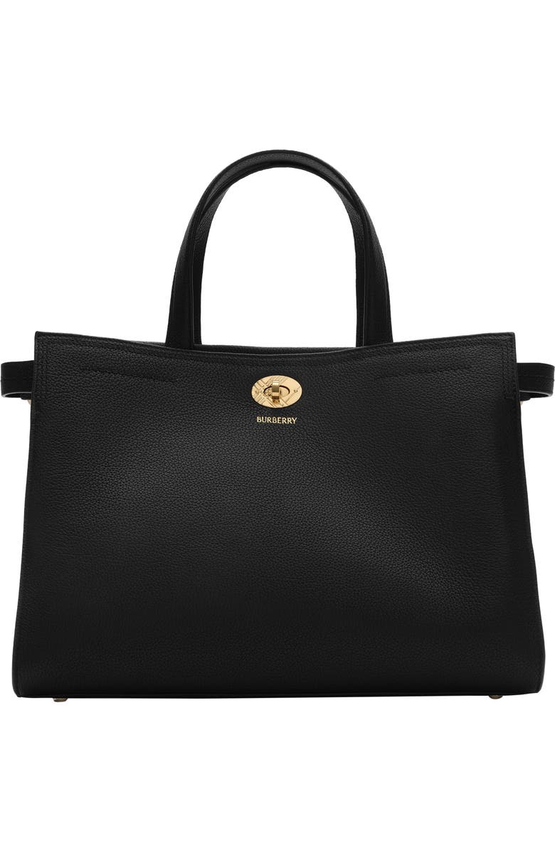 Burberry Small Cotswolds Check Tote, Alternate, color, Black