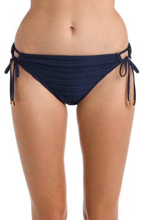 Fluid Lines Adjustable Loop Hipster Bikini Bottoms