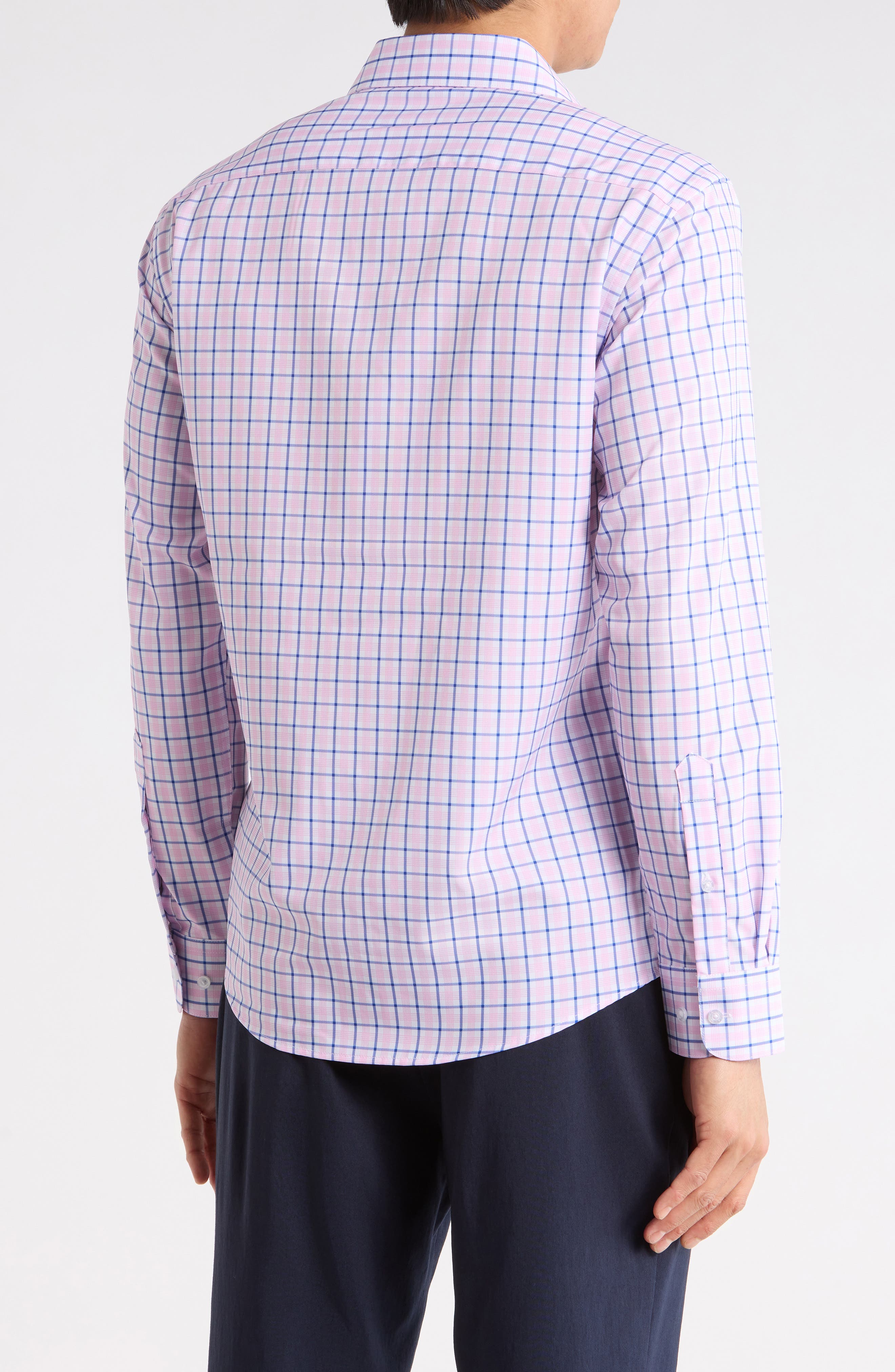 Windowpane Stretch Button-Up Shirt - image 2