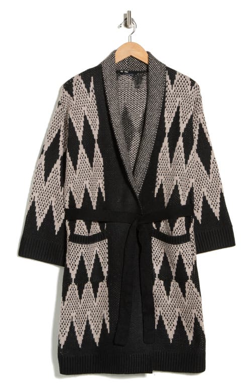 T Tahari Long Sleeve Pattern Sweater