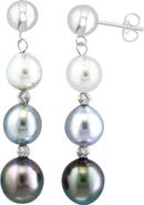EFFY Sterling Silver Freshwater Pearl Drop Earrings
