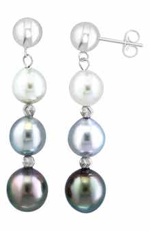 EFFY Sterling Silver Freshwater Pearl Drop Earrings