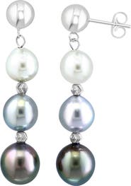 EFFY Sterling Silver Freshwater Pearl Drop Earrings