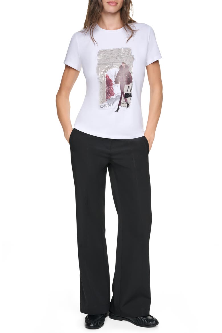 Washington Square Arch Graphic T-Shirt, Alternate, color, WHITE