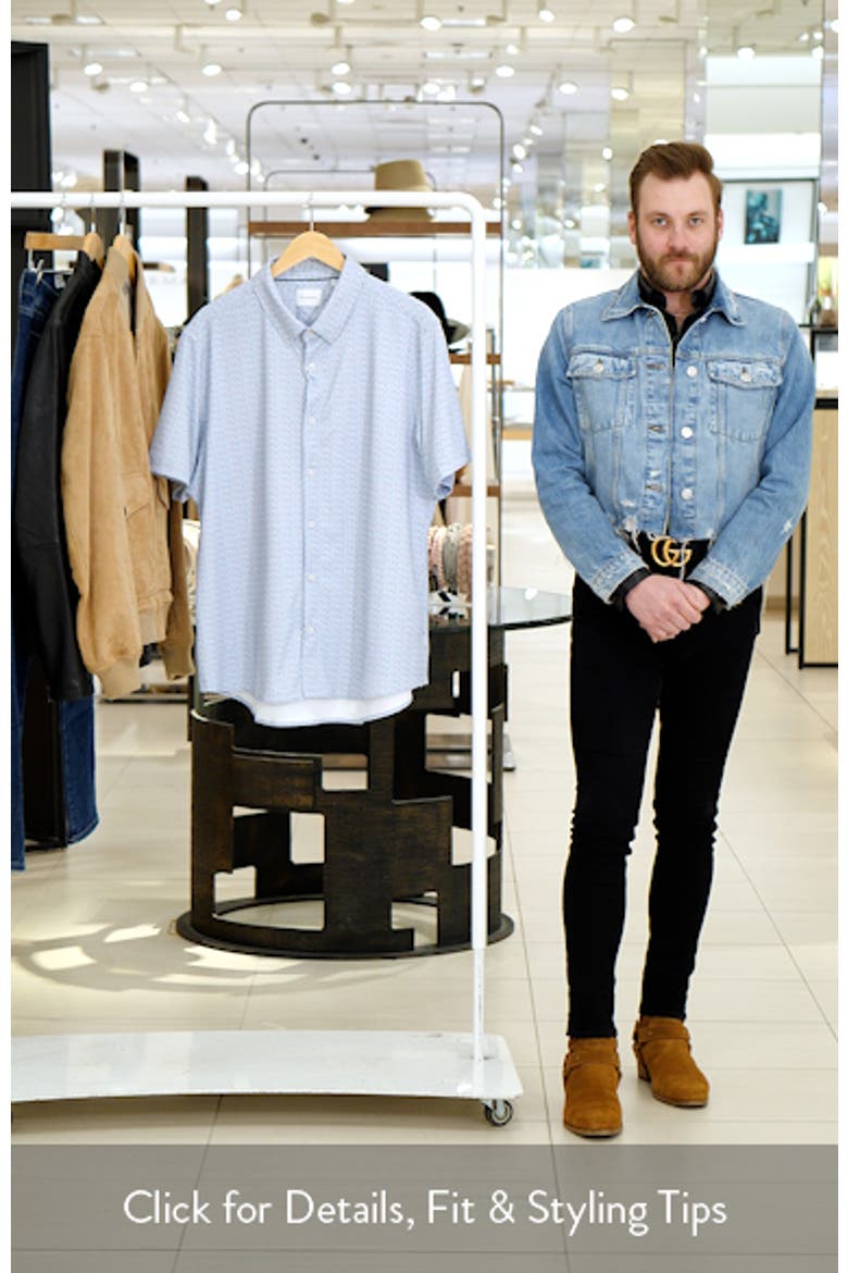 Riley Floral Short Sleeve Performance Button-Up Shirt video