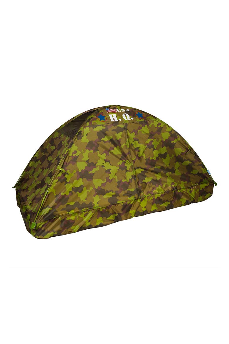 Twin-Size HQ Camo Bed Tent, Alternate, color, CAMO GREEN