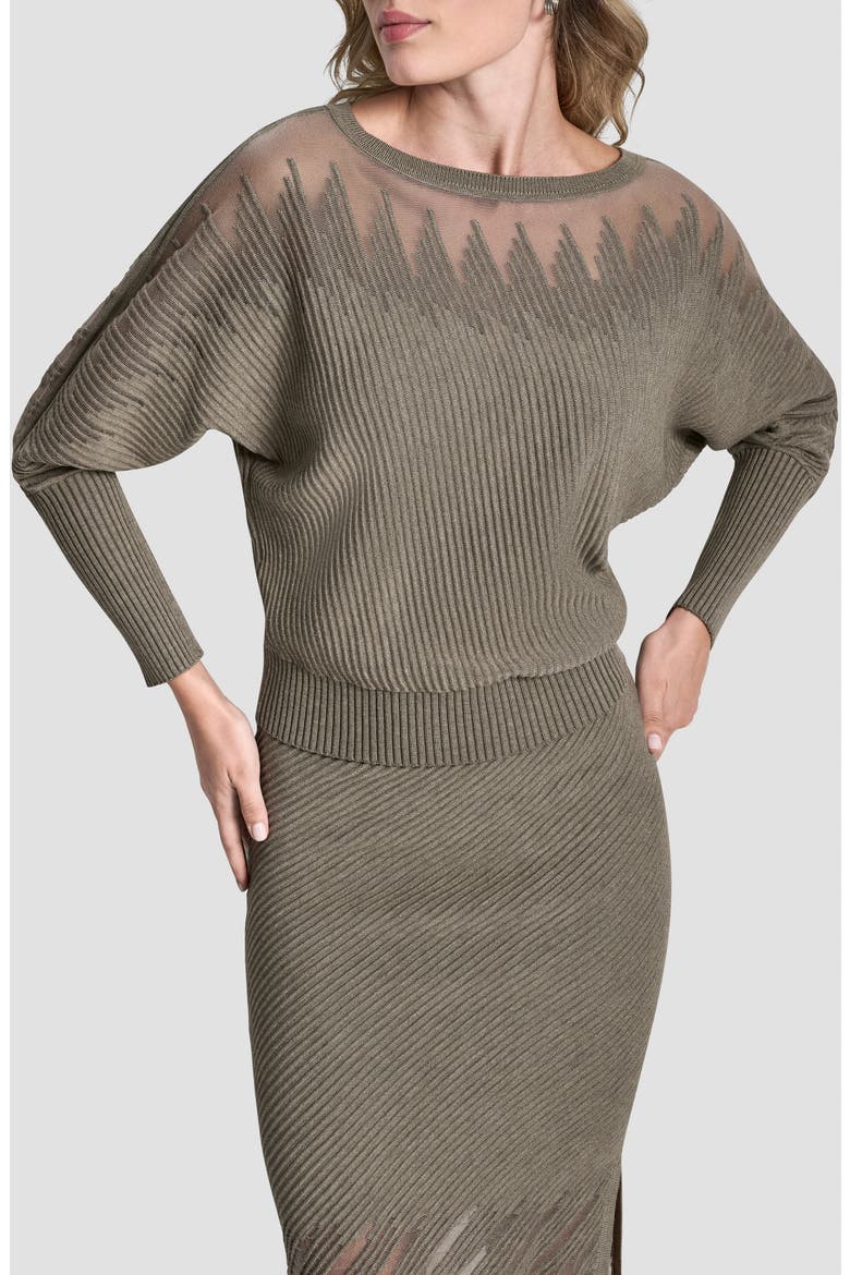 Illusion Rib Boatneck Sweater, Alternate, color, CITY TAUPE HEATHER