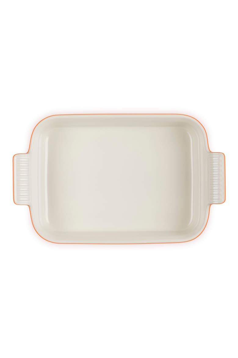 Heritage 2.5-Quart Rectangular Stoneware Dish, Alternate, color, CERISE