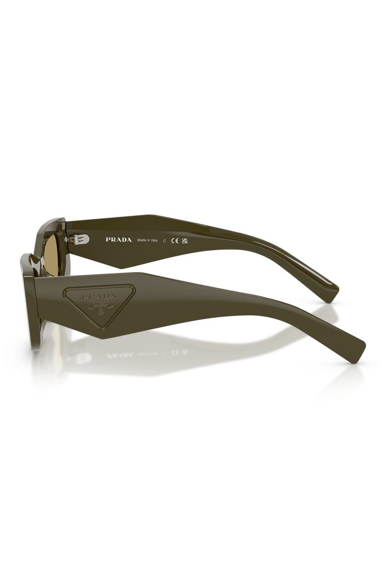 51mm Rectangular Sunglasses, Alternate, color, LAUREL / GREEN OLIVE