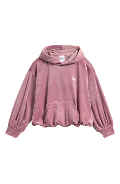 Kids' Rib Velour Hoodie