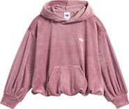adidas Kids' Rib Velour Hoodie