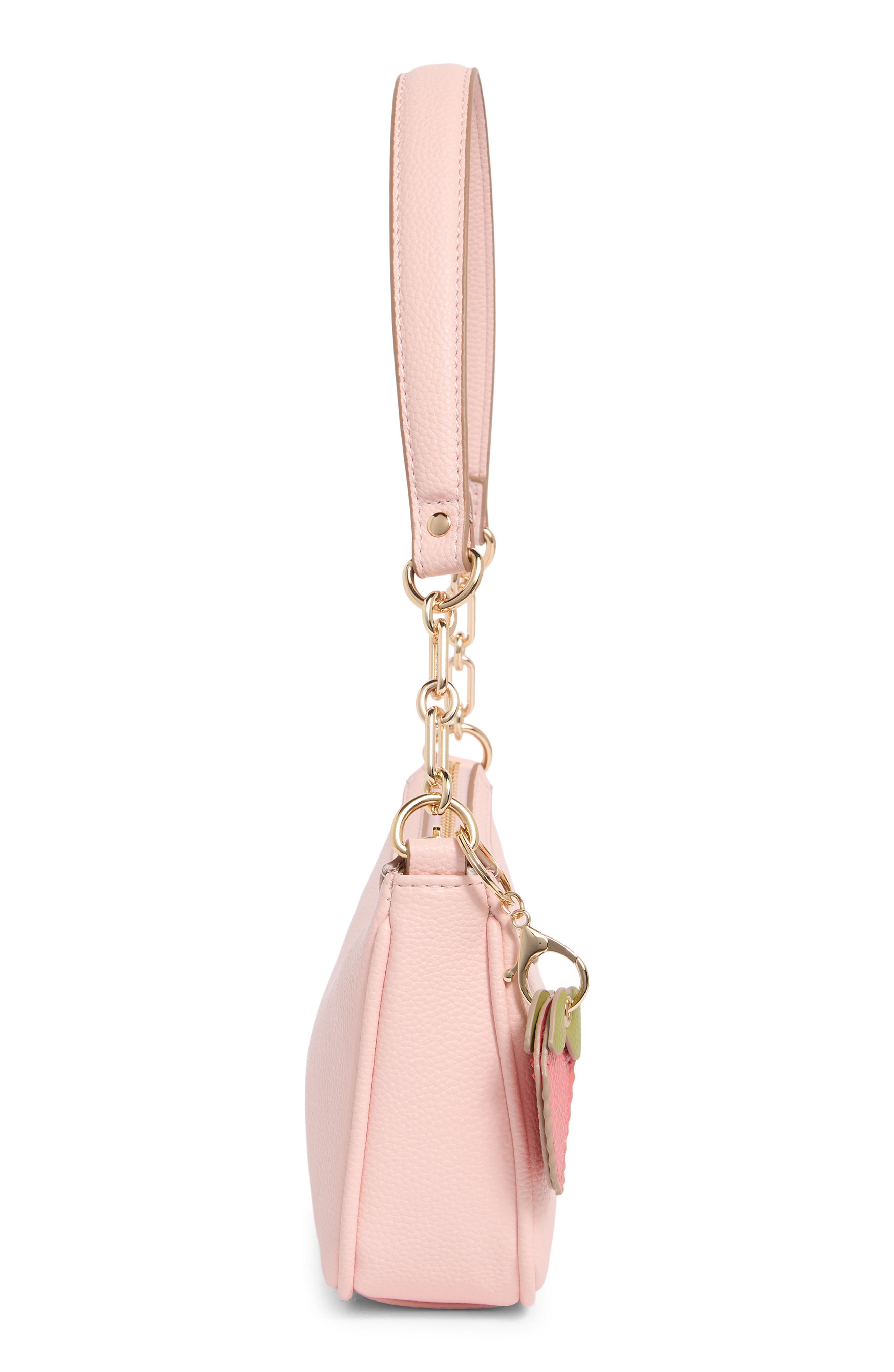 Nanette Lepore Chain Handle Shoulder Bag, Alternate, color, Peachy Pink