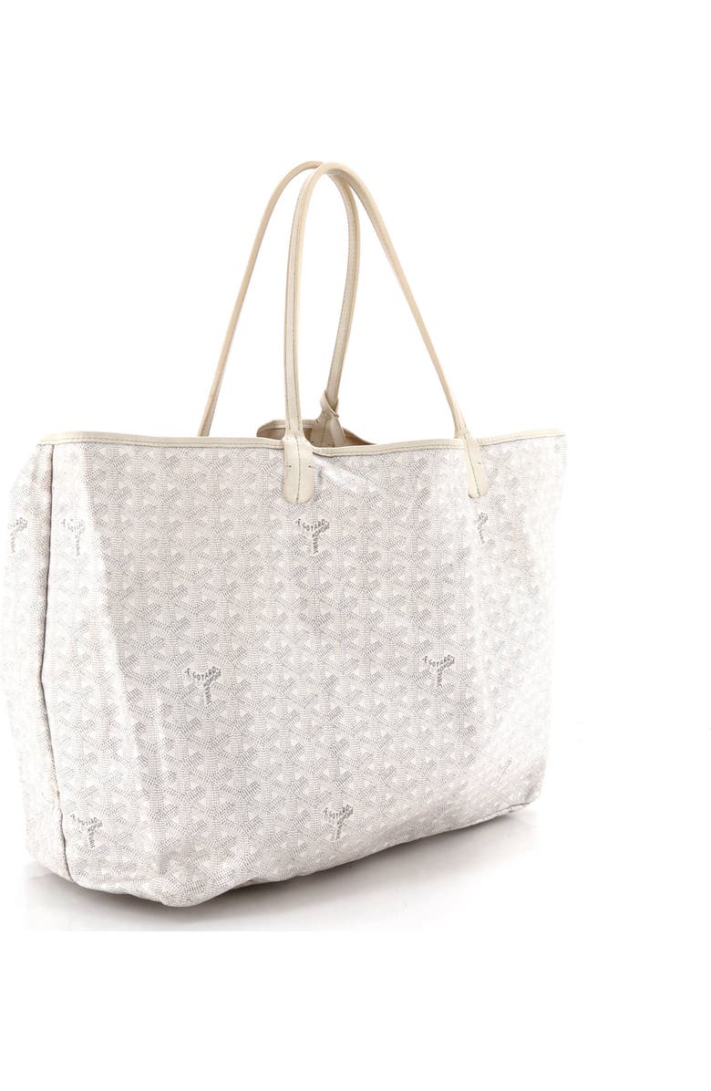 Pre-Owned Goyard Saint Louis Tote Coated Canvas GM, Alternate, color, White