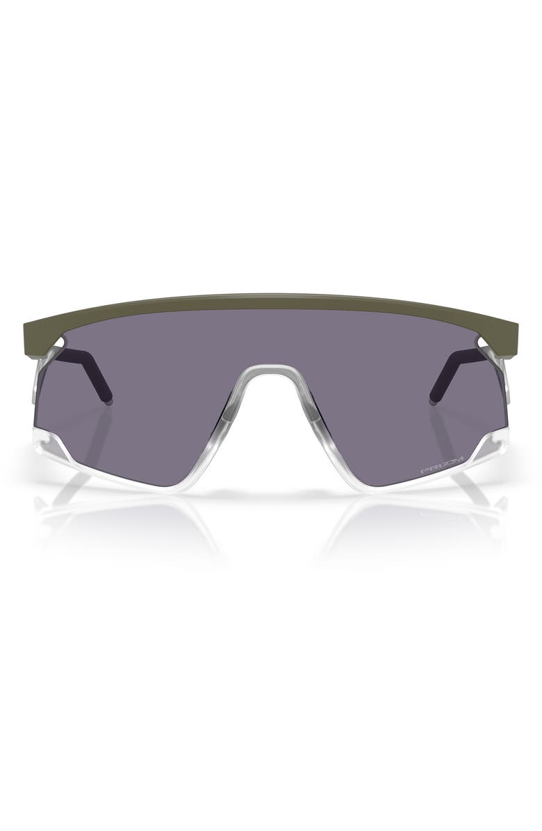 Oakley BXTR 39mm Polarized Rectangular Sunglasses, Main, color, Matte Moss / Prizm Grey