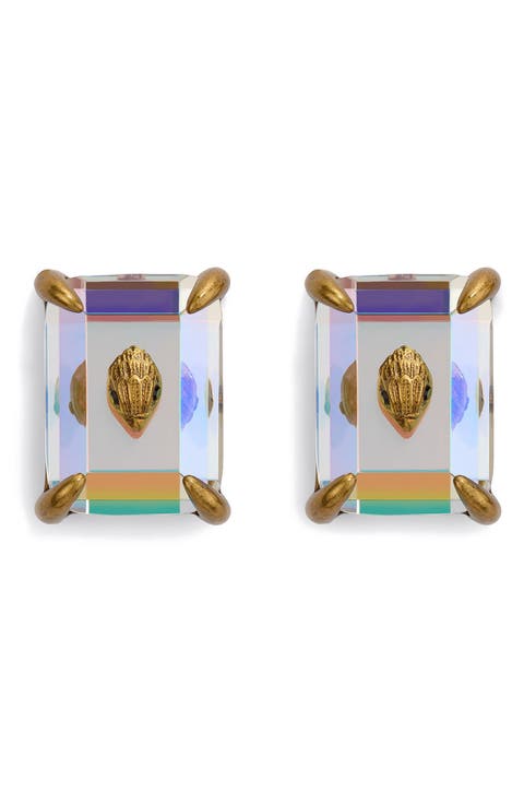 Medium Crystal Stud Earrings