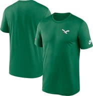 Nike Men's Nike Kelly Green Philadelphia Eagles Sideline Alt Pack Small Logo Legend Performance T-Shirt