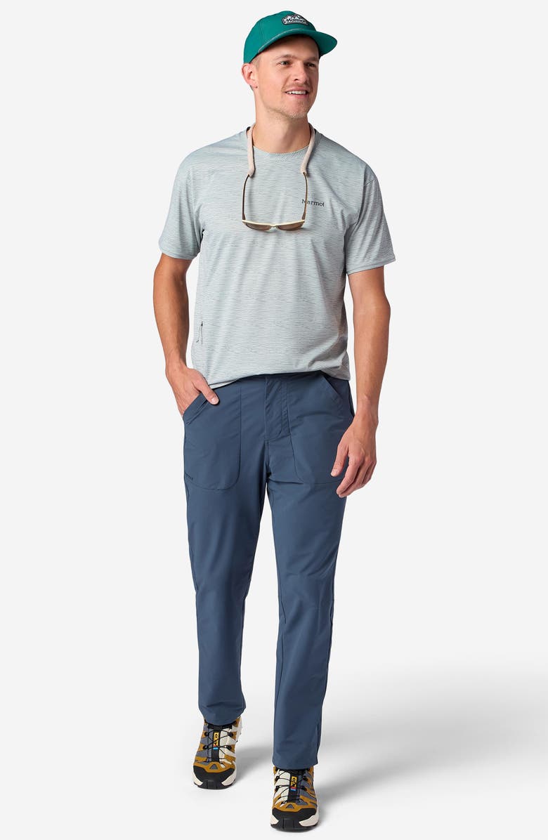 Marmot AirExchange SolarShield UPF Crewneck T-Shirt, Alternate, color, Boulder Crack Frequency
