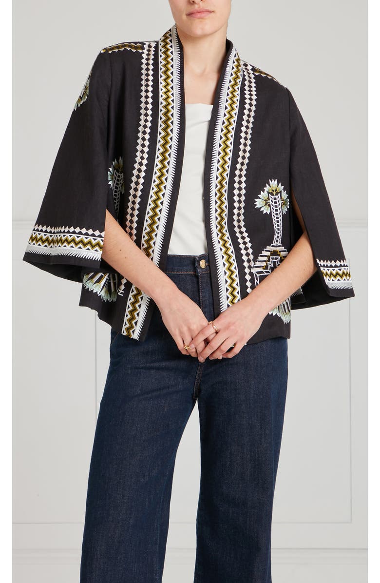 Temperley London Avalon Jacket, Main, color, Black