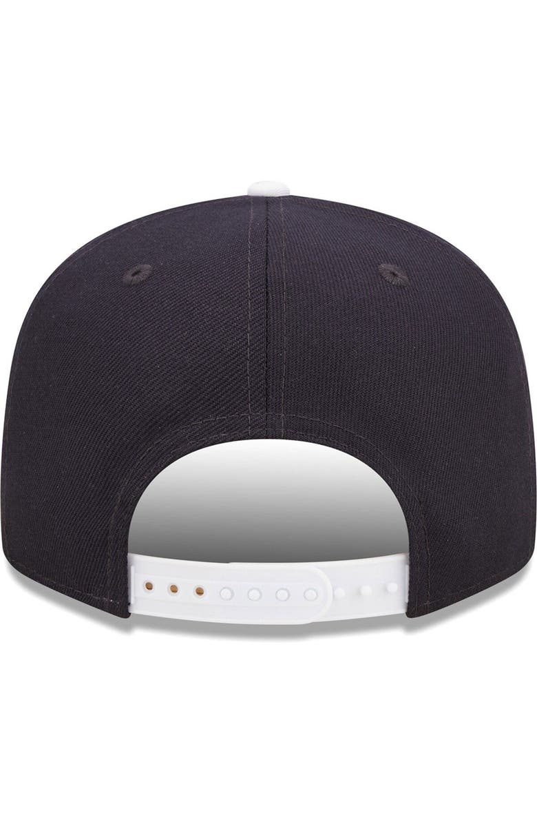 New Era Men's New Era White/Navy Penn State Nittany Lions Retro Sport 9FIFTY Snapback Hat, Alternate, color, Navy