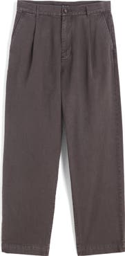 Madewell Pleated Cotton Twill Pants