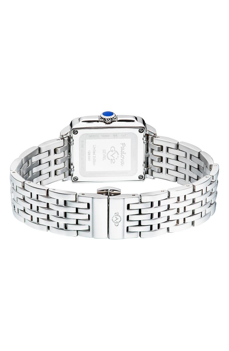 GV2 Gevril GV2 Women's Badova Diamond Dial Bracelet Watch, 27mm, Alternate, color, 