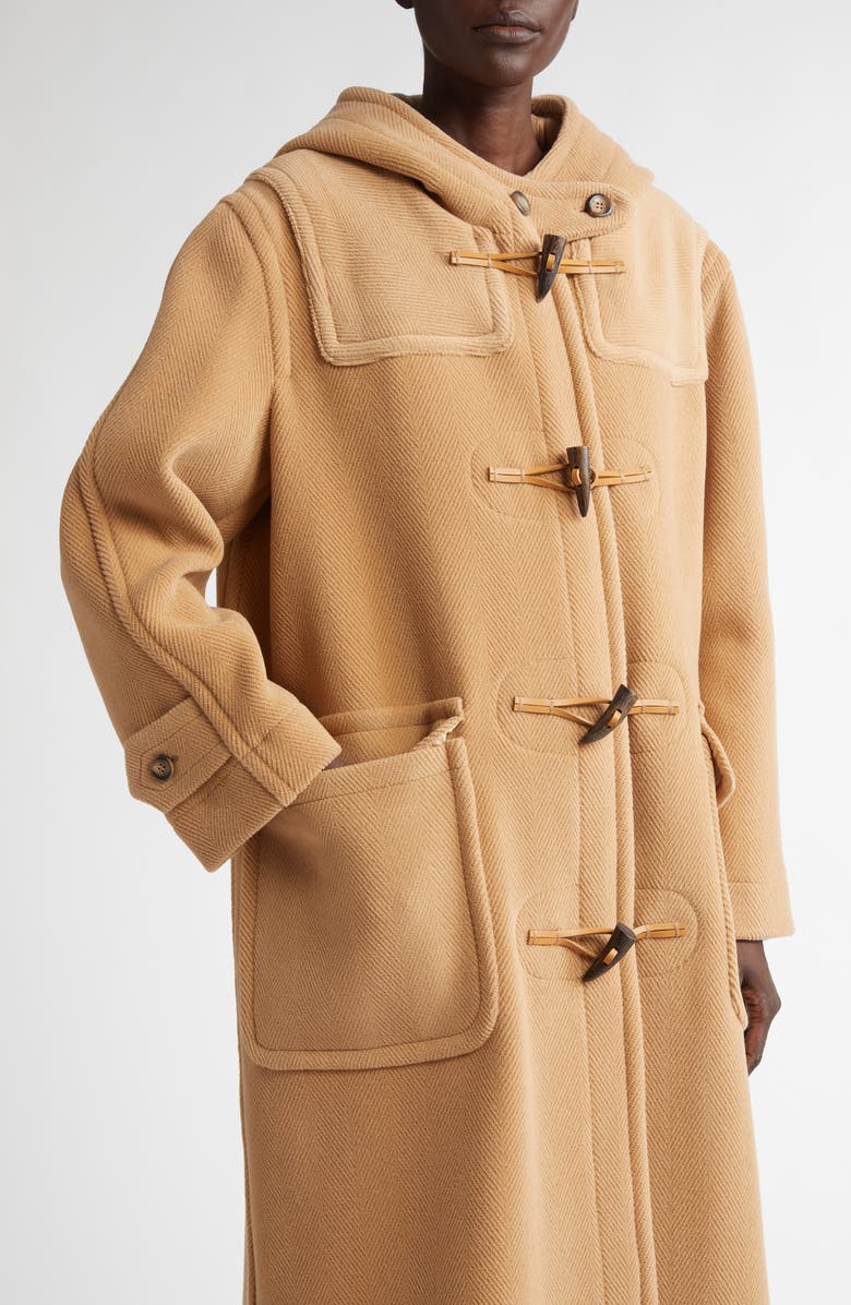 Altuzarra Bailey Herringbone Virgin Wool Coat, Alternate, color,