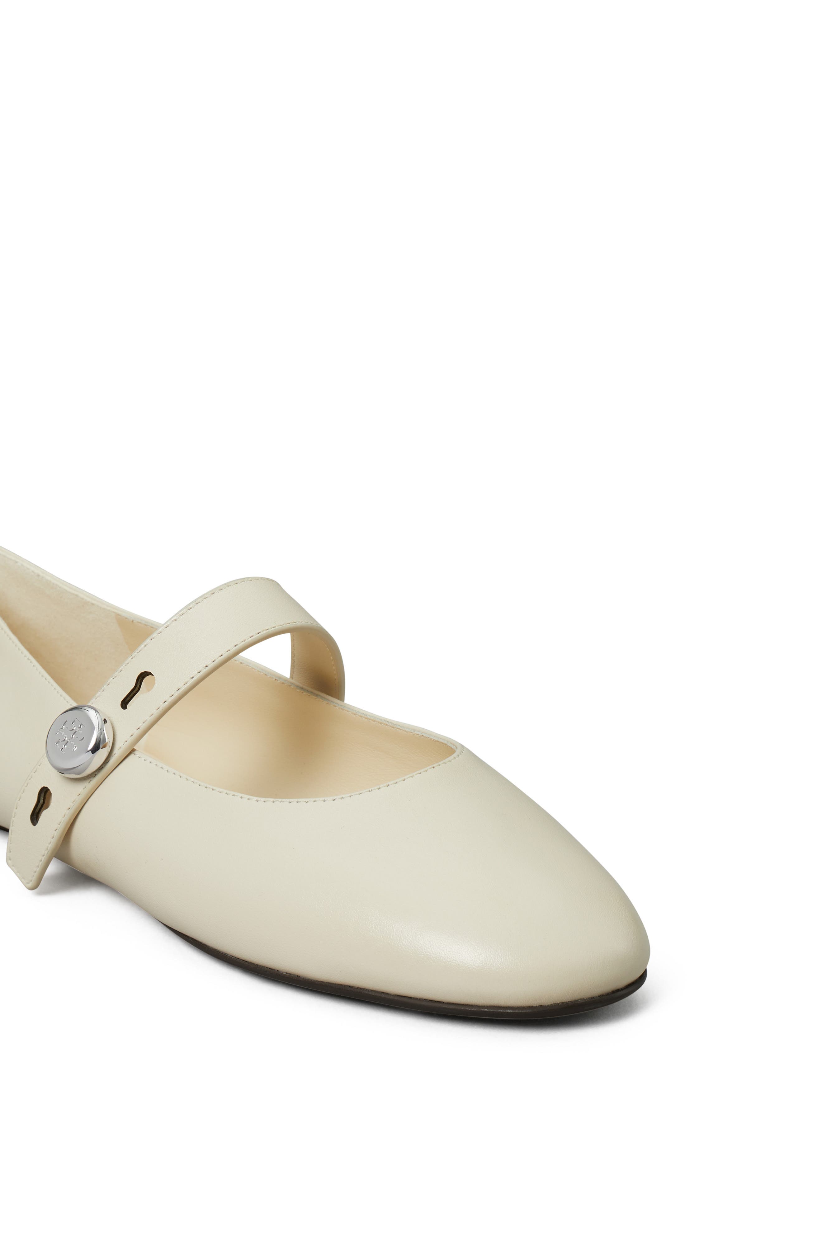 Romy Leather Mary Jane Flat, Alternate, color, LIGHT CREAM