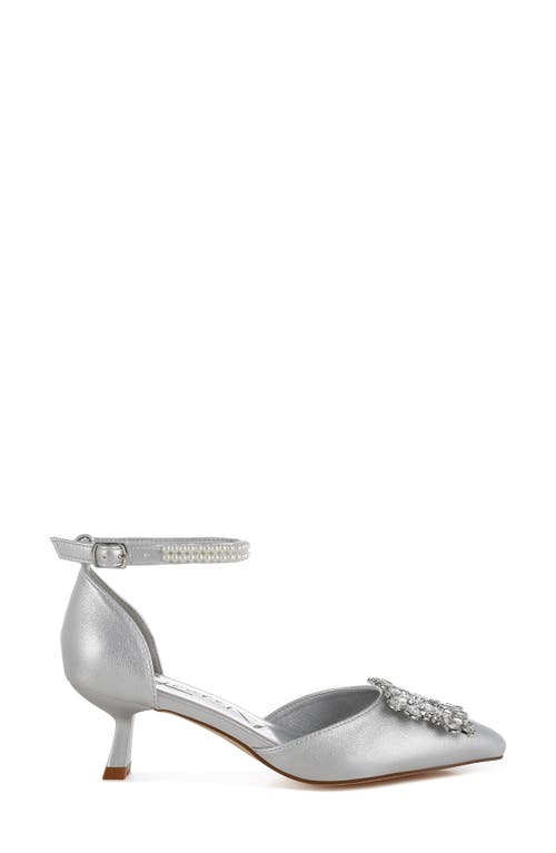 London Rag Onkana Kitten Heel Sandal In Silver