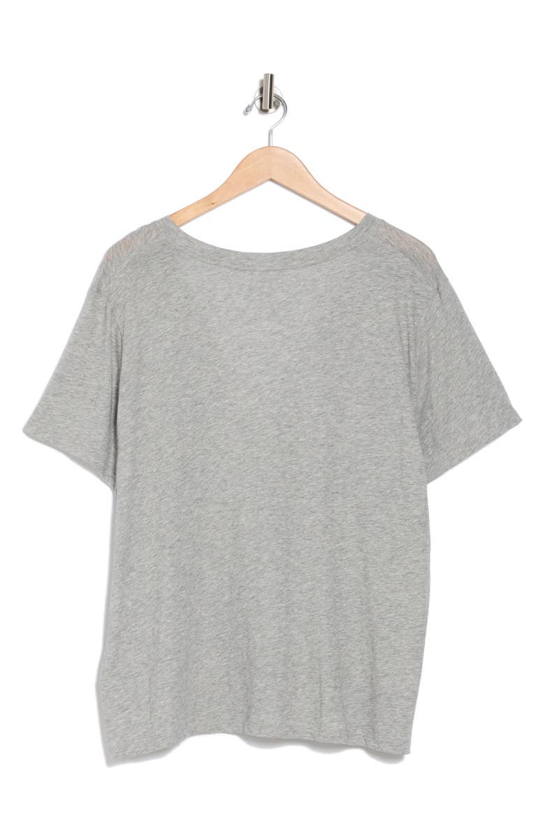 Vince Essential V-Neck T-Shirt, Alternate, color, Heather Grey