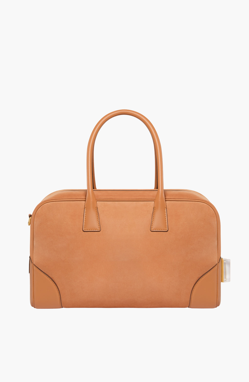Aviteur Cristallo Nubuck Travel Bag In Brown