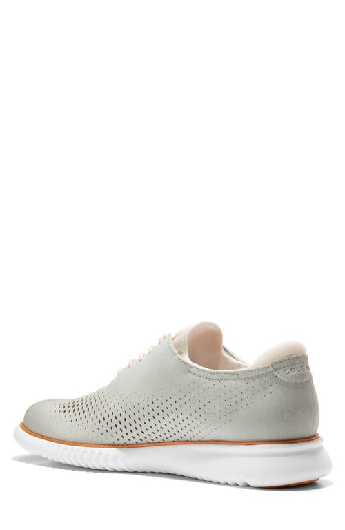 Cole Haan 2.zerogrand Laser Wingtip Oxford In Oyster Mushroom Suede