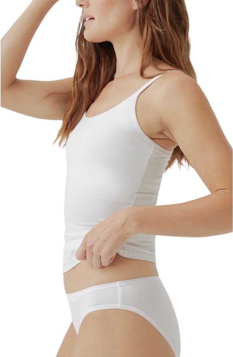 Pact Organic Cotton Everyday Shelf Bra Camisole 3-Pack, Alternate, color, White