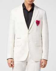 PHILIPP PLEIN Blazer With Heart Patch Men