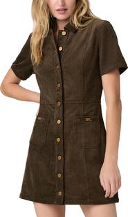 PAIGE Clementine Corduroy Minidress