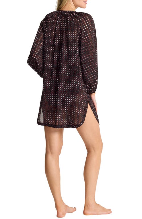 Tommy Bahama Sunset Blooms Long Sleeve Cover-up Dress In Multi