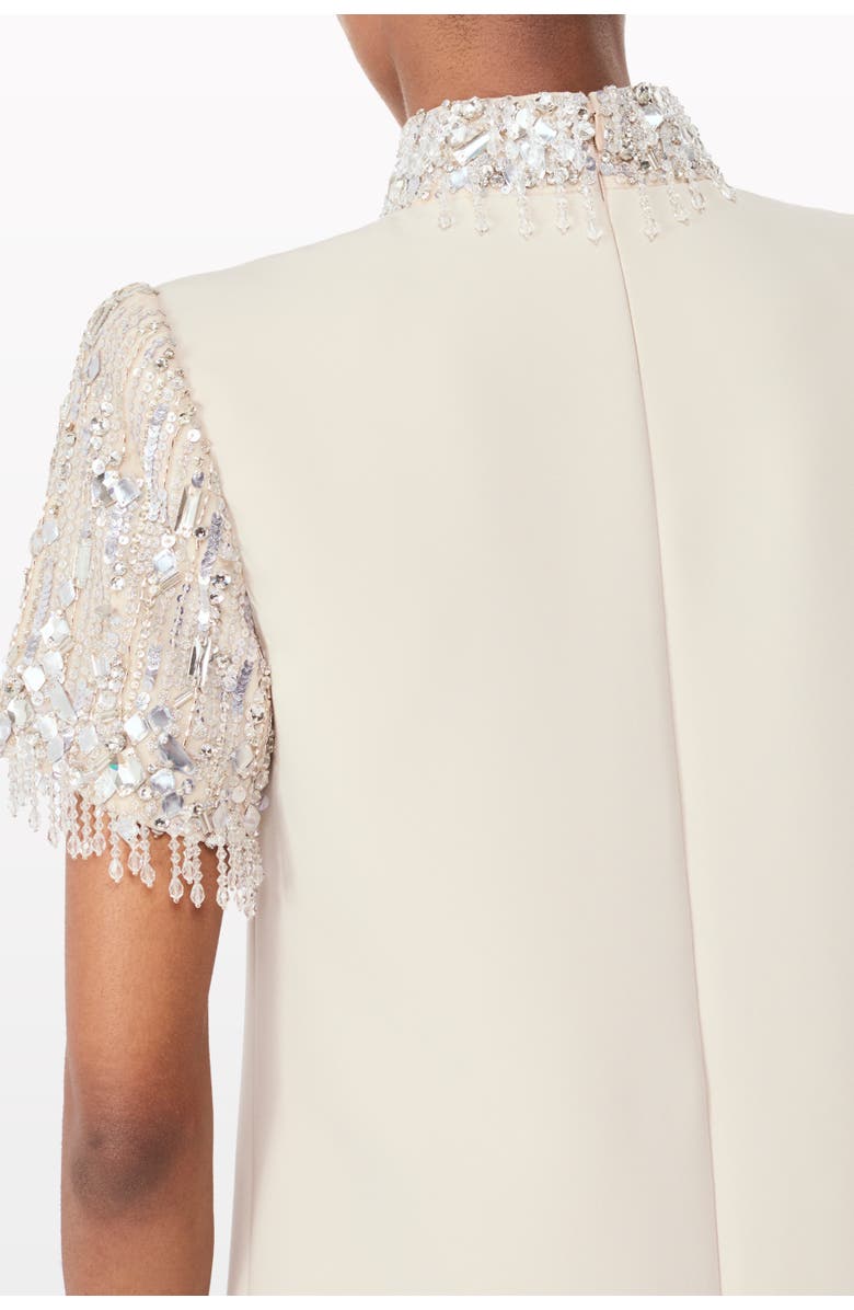 Jenny Packham Edie Sequin-Embellished High-neck Maxi Dress, Alternate, color, Moonstone