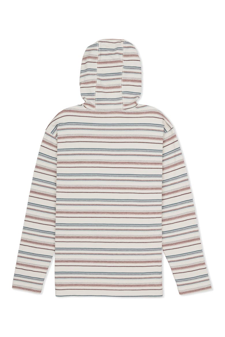 OG Stripe Hooded Poncho, Alternate, color, BONE