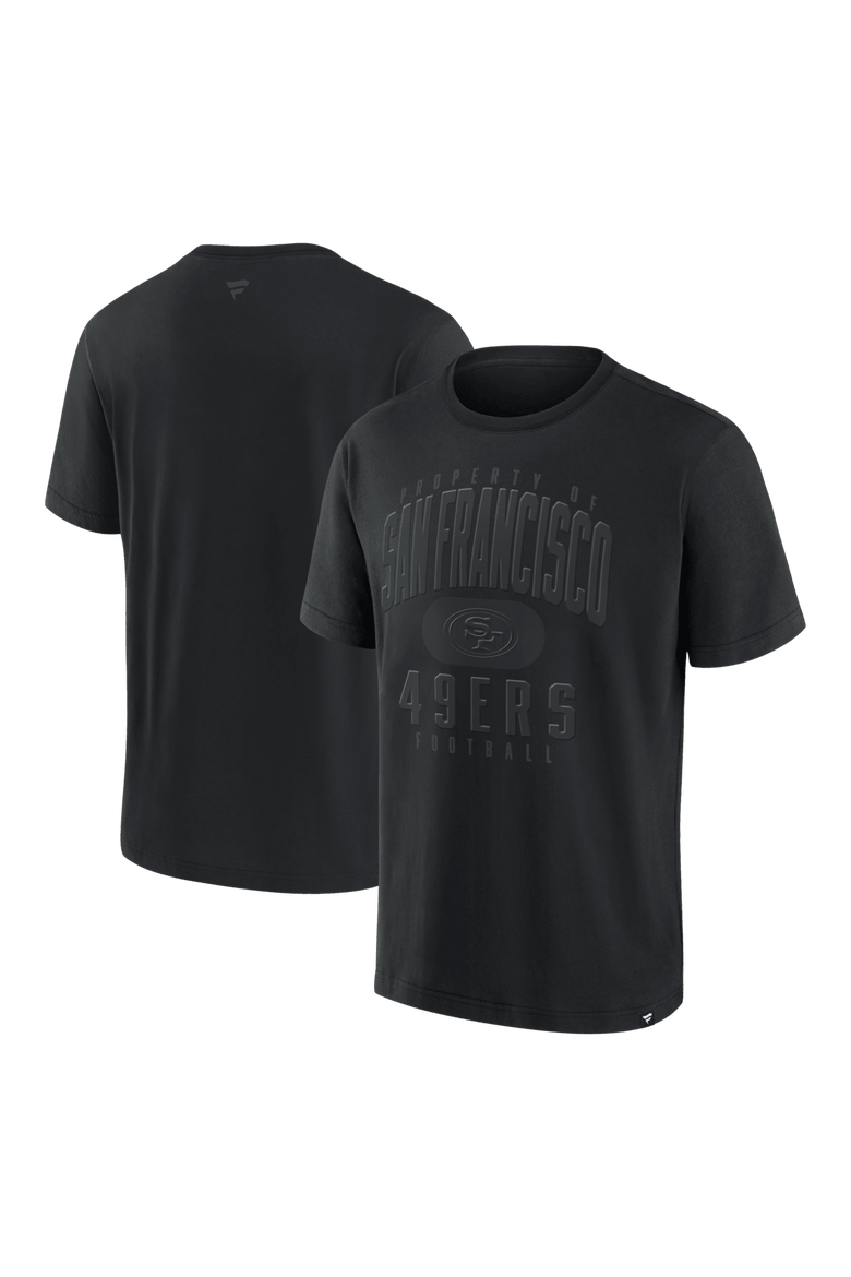Men's Fanatics Black San Francisco 49ers Black Out Heavyweight T-Shirt, Main, color, Black