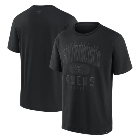 Men's Fanatics Black San Francisco 49ers Black Out Heavyweight T-Shirt