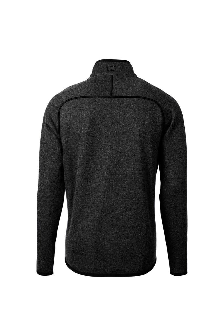 Men's Cutter & Buck Heather Charcoal Cincinnati Bearcats Mainsail Sweater-Knit Full-Zip Jacket, Alternate, color, Heather Charcoal
