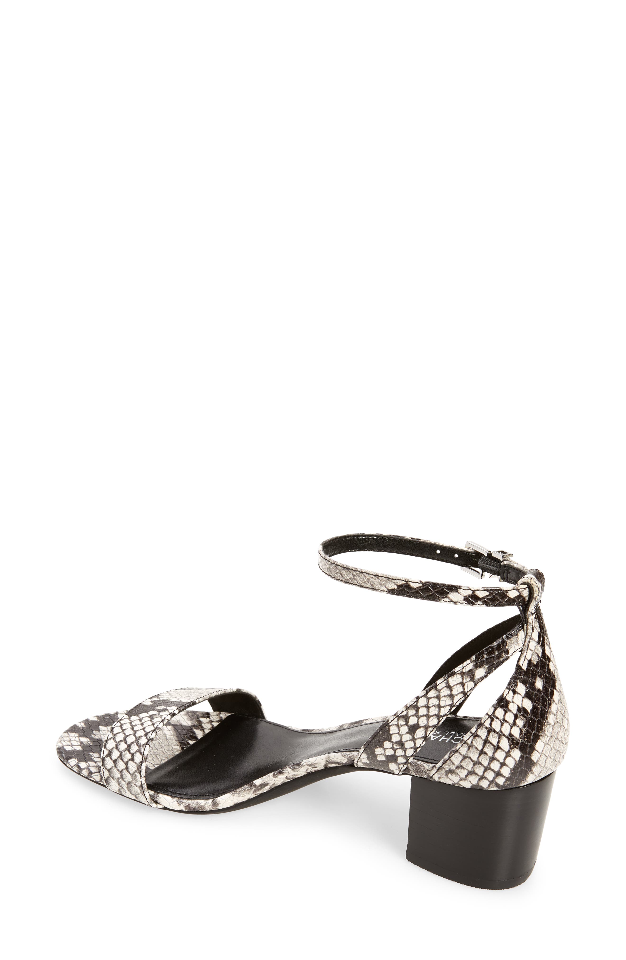 Cardi Flex Ankle Strap Sandal, Alternate, color, BLACK/ WHITE