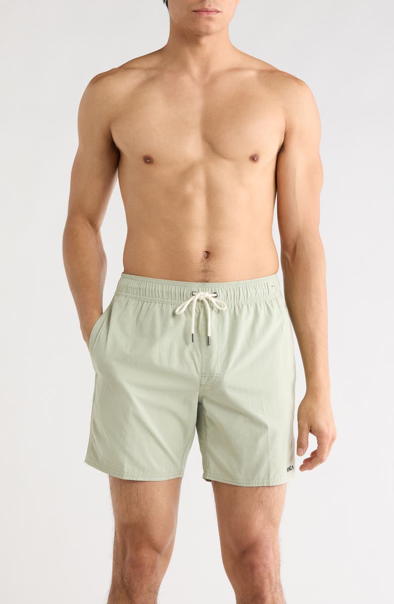 RVCA Opposites Amphibian Hybrid Shorts, Main, color, Light Olive