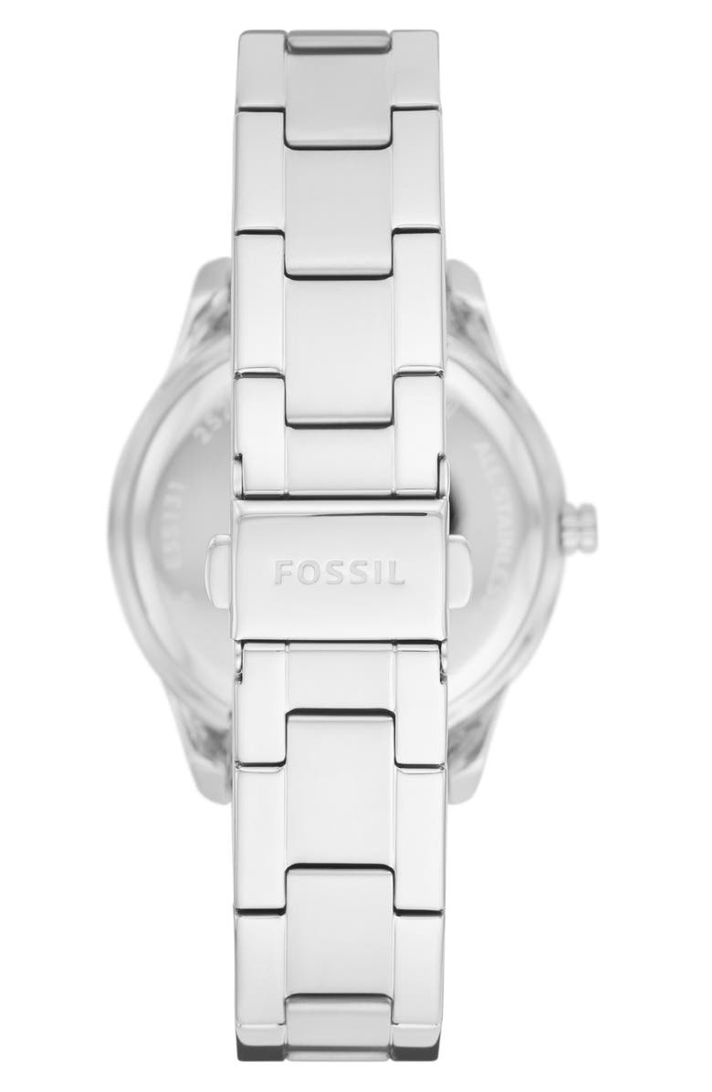 Fossil Stella Crystal Bezel Bracelet Watch, 37mm, Alternate, color, 